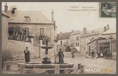 Place publique et établissement Goulet-Turpin (Trigny)